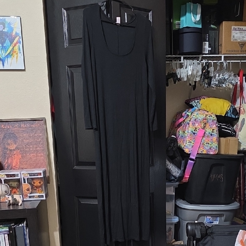 Victoria's Secret Black Long Sleeve Dress